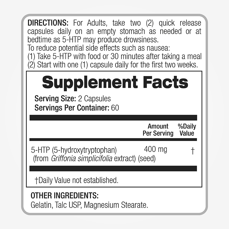 5-HTP - 120 Caps.* | FITO MEDICS USA